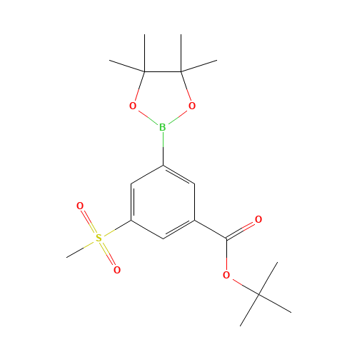 tert-butyl 3-methylsulfonyl-5-(4,4,5,5-tetramethyl-1,3,2-dioxaborolan-2-yl)benzoate (CAS: 1150263-60-7) - Related Chemical Product