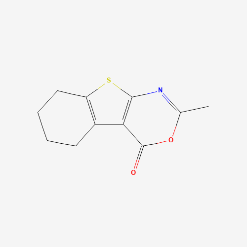 2-methyl-5,6,7,8-tetrahydro-[1]benzothiolo[2,3-d][1,3]oxazin-4-one (CAS: 13130-47-7) - Chemical Structure and Molecular Formula 