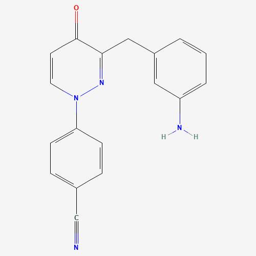 4-[3-[(3-aminophenyl)methyl]-4-oxopyridazin-1-yl]benzonitrile (CAS: 1314392-88-5) - Related Chemical Product