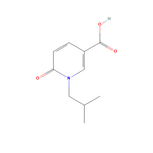 1-(2-methylpropyl)-6-oxopyridine-3-carboxylic acid (CAS: 939411-30-0) - Chemical Structure and Molecular Formula 
