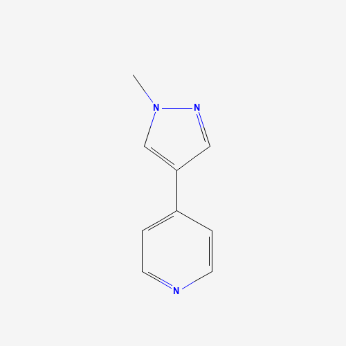 4-(1-methylpyrazol-4-yl)pyridine (CAS: 870863-00-6) - Chemical Structure and Molecular Formula 