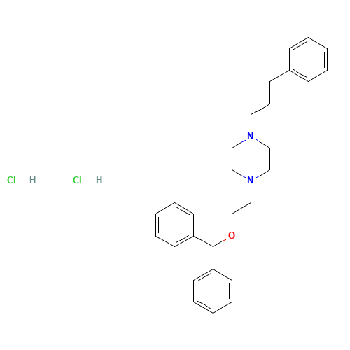 1-(2-benzhydryloxyethyl)-4-(3-phenylpropyl)piperazine;dihydrochloride (CAS: 67469-81-2) - Related Chemical Product