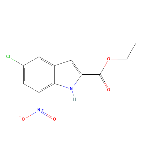 ethyl 5-chloro-7-nitro-1H-indole-2-carboxylate (CAS: 91119-27-6) - Related Chemical Product