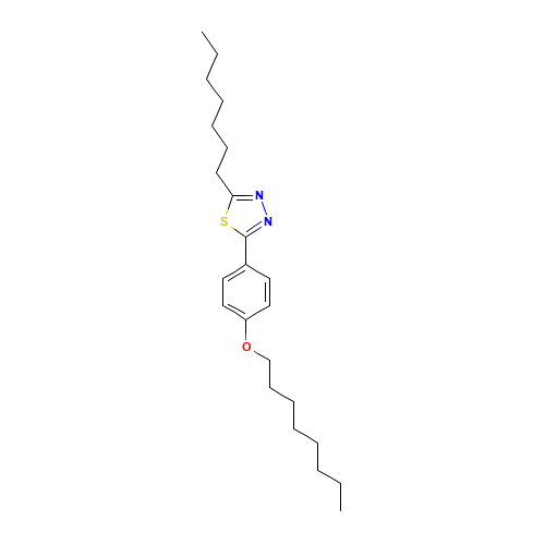 2-heptyl-5-(4-octoxyphenyl)-1,3,4-thiadiazole (CAS: 77477-63-5) - Related Chemical Product