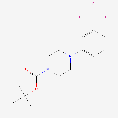 tert-butyl 4-[3-(trifluoromethyl)phenyl]piperazine-1-carboxylate (CAS: 1121599-88-9) - Chemical Structure and Molecular Formula 
