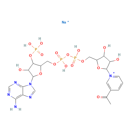 [[5-(3-acetylpyridin-1-ium-1-yl)-3,4-dihydroxyoxolan-2-yl]methoxy-hydroxyphosphoryl] [5-(6-aminopurin-9-yl)-4-hydroxy-3-phosphonooxyoxolan-2-yl]methyl hydrogen phosphate;sodium (CAS: 102029-67-4) - Related Chemical Product