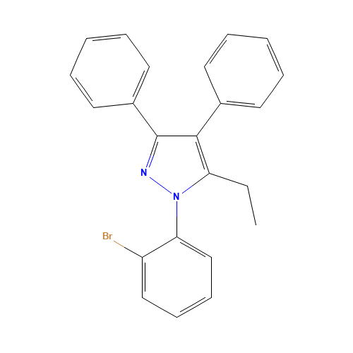 1-(2-bromophenyl)-5-ethyl-3,4-diphenylpyrazole (CAS: 300658-42-8) - Related Chemical Product