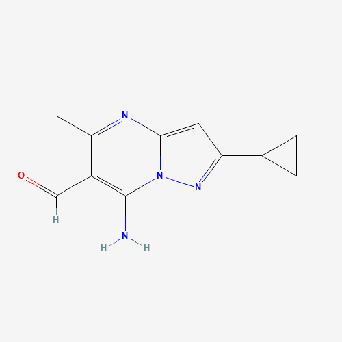 7-amino-2-cyclopropyl-5-methylpyrazolo[1,5-a]pyrimidine-6-carbaldehyde (CAS: 1245900-60-0) - Related Chemical Product