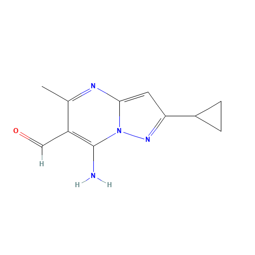 7-amino-2-cyclopropyl-5-methylpyrazolo[1,5-a]pyrimidine-6-carbaldehyde (CAS: 1245900-60-0) - Related Chemical Product