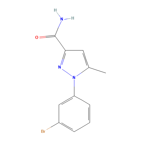 1-(3-bromophenyl)-5-methylpyrazole-3-carboxamide (CAS: 784142-83-2) - Related Chemical Product