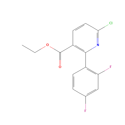 ethyl 6-chloro-2-(2,4-difluorophenyl)pyridine-3-carboxylate (CAS: 745833-19-6) - Related Chemical Product