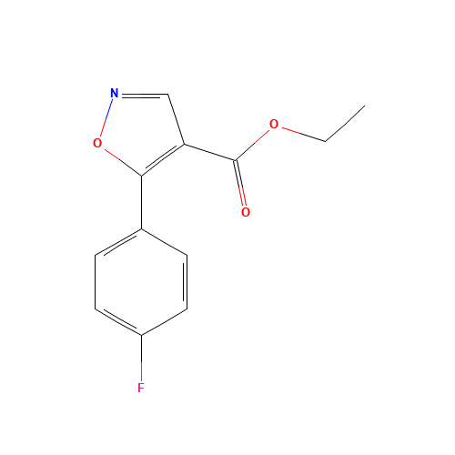 ethyl 5-(4-fluorophenyl)-1,2-oxazole-4-carboxylate (CAS: 76344-88-2) - Related Chemical Product