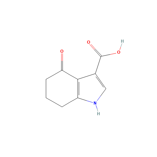 4-oxo-1,5,6,7-tetrahydroindole-3-carboxylic acid (CAS: 168271-91-8) - Chemical Structure and Molecular Formula 