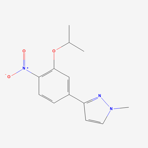 1-methyl-3-(4-nitro-3-propan-2-yloxyphenyl)pyrazole (CAS: 1462951-46-7) - Related Chemical Product