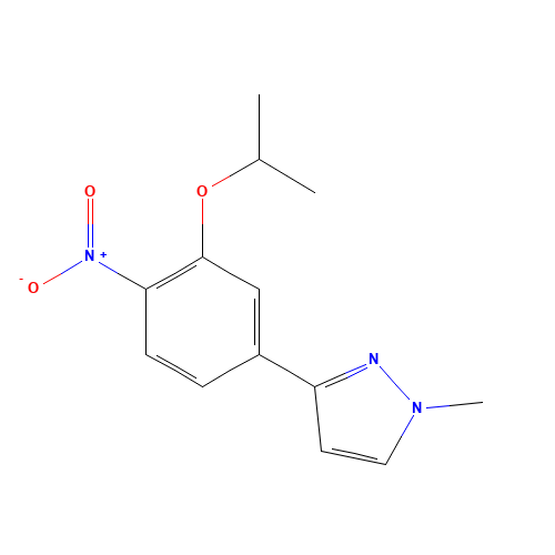 1-methyl-3-(4-nitro-3-propan-2-yloxyphenyl)pyrazole (CAS: 1462951-46-7) - Related Chemical Product