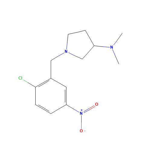 1-[(2-chloro-5-nitrophenyl)methyl]-N,N-dimethylpyrrolidin-3-amine (CAS: 1150308-93-2) - Related Chemical Product