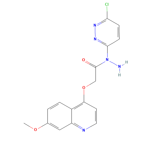N-(6-chloropyridazin-3-yl)-2-(7-methoxyquinolin-4-yl)oxyacetohydrazide (CAS: 1002308-56-6) - Related Chemical Product