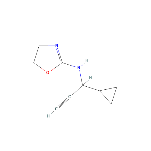 N-(1-cyclopropylprop-2-ynyl)-4,5-dihydro-1,3-oxazol-2-amine (CAS: 1192966-86-1) - Related Chemical Product