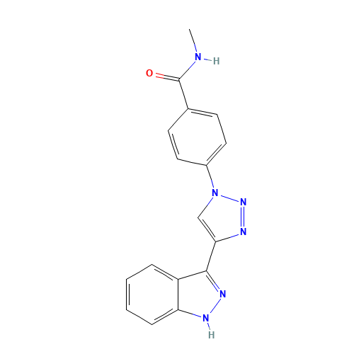 4-[4-(1H-indazol-3-yl)triazol-1-yl]-N-methylbenzamide (CAS: 1383702-77-9) - Related Chemical Product