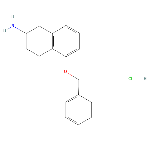 5-phenylmethoxy-1,2,3,4-tetrahydronaphthalen-2-amine;hydrochloride (CAS: 1199782-76-7) - Related Chemical Product