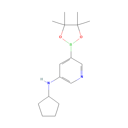 N-cyclopentyl-5-(4,4,5,5-tetramethyl-1,3,2-dioxaborolan-2-yl)pyridin-3-amine (CAS: 1509931-85-4) - Related Chemical Product