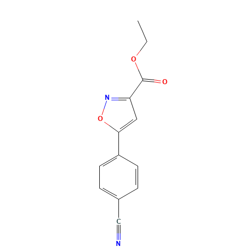 ethyl 5-(4-cyanophenyl)-1,2-oxazole-3-carboxylate (CAS: 160411-70-1) - Related Chemical Product