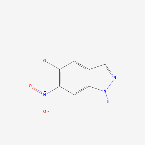 5-methoxy-6-nitro-1H-indazole (CAS: 724767-15-1) - Chemical Structure and Molecular Formula 