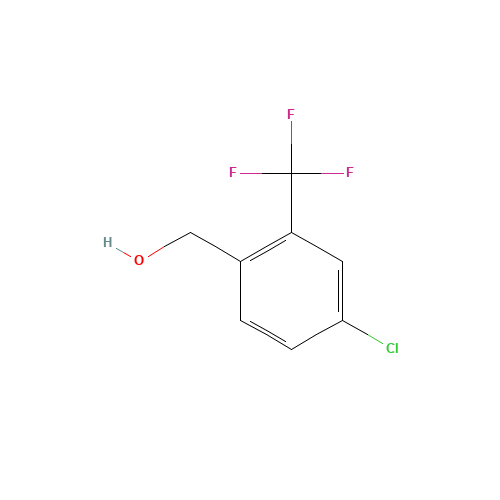 [4-chloro-2-(trifluoromethyl)phenyl]methanol (CAS: 773872-13-2) - Chemical Structure and Molecular Formula 