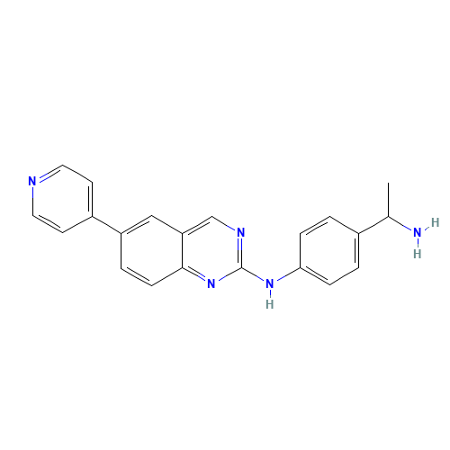 N-[4-(1-aminoethyl)phenyl]-6-pyridin-4-ylquinazolin-2-amine (CAS: 1131604-87-9) - Related Chemical Product