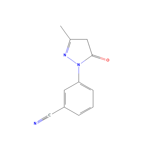 3-(3-methyl-5-oxo-4H-pyrazol-1-yl)benzonitrile (CAS: 53563-10-3) - Related Chemical Product