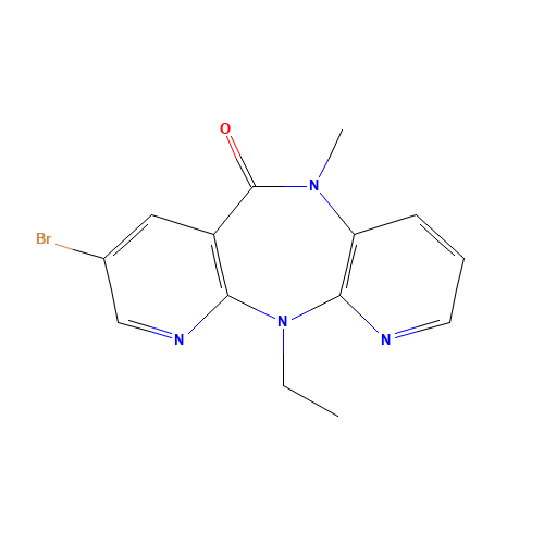 8-bromo-11-ethyl-5-methyldipyrido[2,3-d:2',3'-h][1,4]diazepin-6-one (CAS: 162109-00-4) - Related Chemical Product