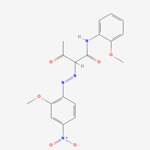 2-[(2-methoxy-4-nitrophenyl)diazenyl]-N-(2-methoxyphenyl)-3-oxobutanamide (CAS: 6358-31-2) - Related Chemical Product