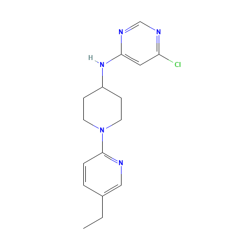 6-chloro-N-[1-(5-ethylpyridin-2-yl)piperidin-4-yl]pyrimidin-4-amine (CAS: 1251940-88-1) - Related Chemical Product