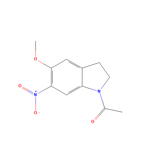 1-(5-methoxy-6-nitro-2,3-dihydroindol-1-yl)ethanone (CAS: 23772-37-4) - Related Chemical Product