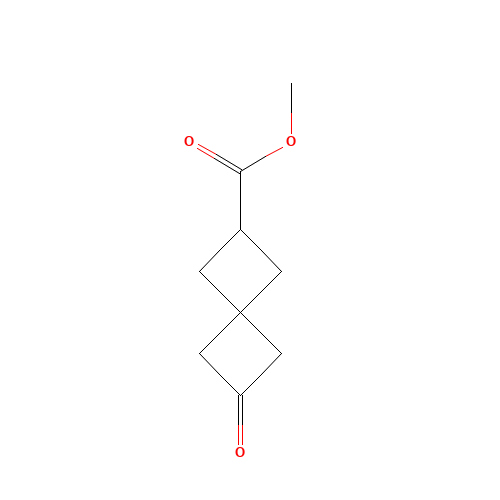 methyl 2-oxospiro[3.3]heptane-6-carboxylate (CAS: 1138480-98-4) - Chemical Structure and Molecular Formula 