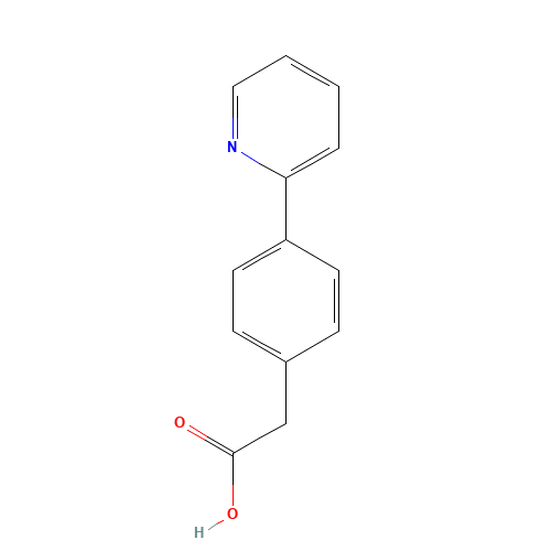 2-(4-pyridin-2-ylphenyl)acetic acid (CAS: 51061-67-7) - Chemical Structure and Molecular Formula 