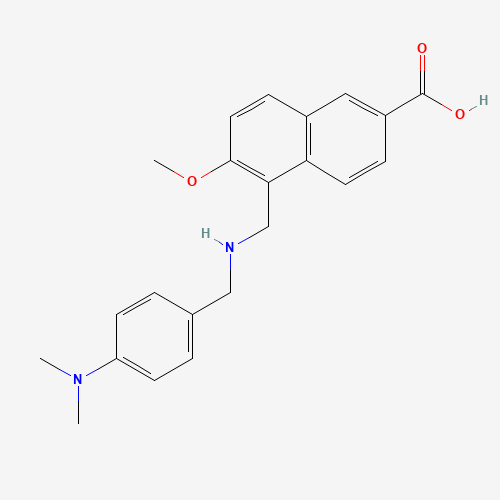 5-[[[4-(dimethylamino)phenyl]methylamino]methyl]-6-methoxynaphthalene-2-carboxylic acid (CAS: 713515-74-3) - Related Chemical Product