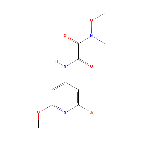 N-(2-bromo-6-methoxypyridin-4-yl)-N'-methoxy-N'-methyloxamide (CAS: 1433905-08-8) - Related Chemical Product