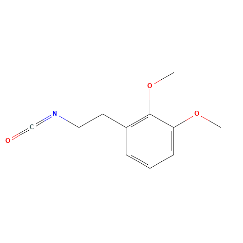 1-(2-isocyanatoethyl)-2,3-dimethoxybenzene (CAS: 480439-02-9) - Chemical Structure and Molecular Formula 