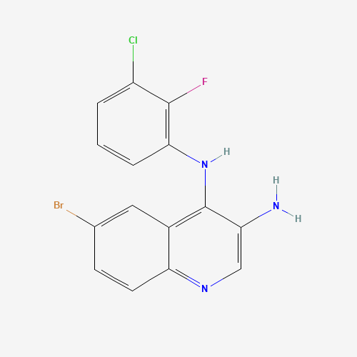 6-bromo-4-N-(3-chloro-2-fluorophenyl)quinoline-3,4-diamine (CAS: 1153458-08-2) - Related Chemical Product
