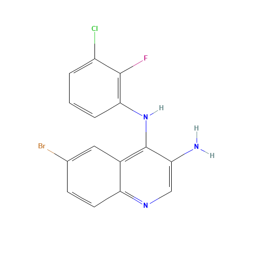 6-bromo-4-N-(3-chloro-2-fluorophenyl)quinoline-3,4-diamine (CAS: 1153458-08-2) - Related Chemical Product