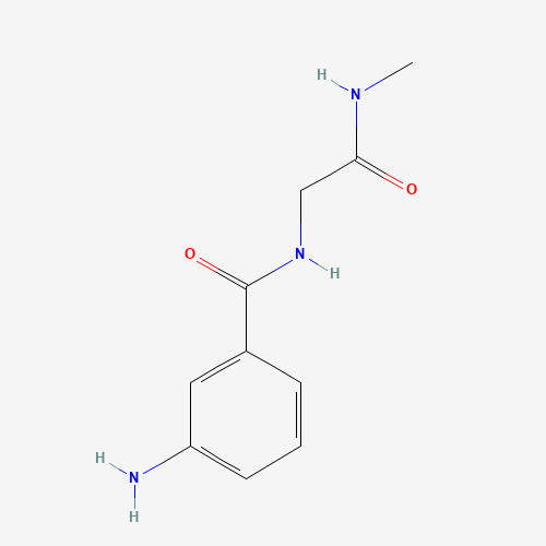 3-amino-N-[2-(methylamino)-2-oxoethyl]benzamide (CAS: 1096890-80-0) - Chemical Structure and Molecular Formula 
