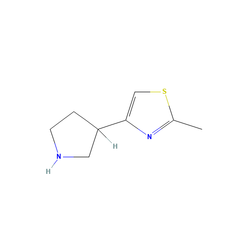 2-methyl-4-pyrrolidin-3-yl-1,3-thiazole (CAS: 1225218-96-1) - Related Chemical Product