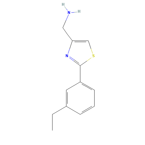 [2-(3-ethylphenyl)-1,3-thiazol-4-yl]methanamine (CAS: 885280-88-6) - Related Chemical Product