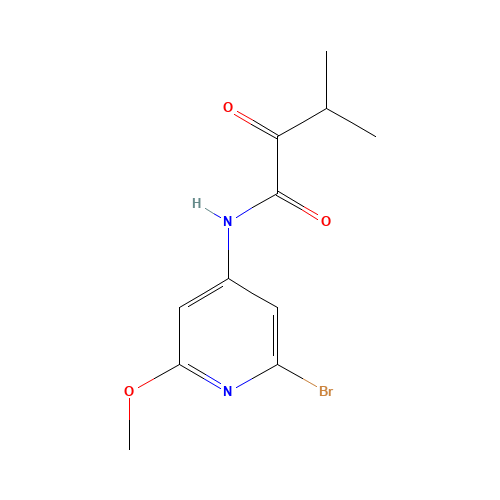 N-(2-bromo-6-methoxypyridin-4-yl)-3-methyl-2-oxobutanamide (CAS: 1433905-10-2) - Related Chemical Product