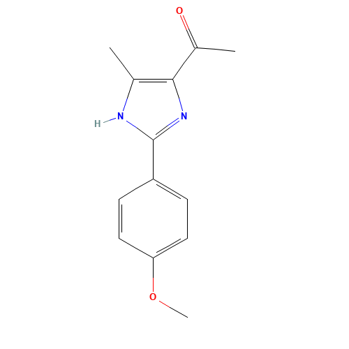 1-[2-(4-methoxyphenyl)-5-methyl-1H-imidazol-4-yl]ethanone (CAS: 77335-89-8) - Related Chemical Product