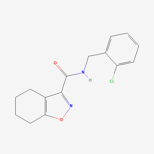 N-[(2-chlorophenyl)methyl]-4,5,6,7-tetrahydro-1,2-benzoxazole-3-carboxamide (CAS: 894589-14-1) - Related Chemical Product