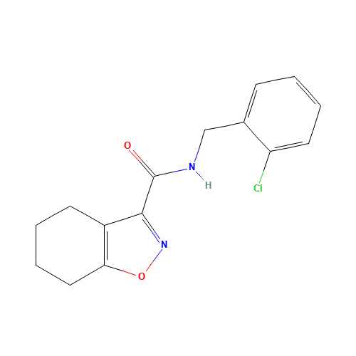N-[(2-chlorophenyl)methyl]-4,5,6,7-tetrahydro-1,2-benzoxazole-3-carboxamide (CAS: 894589-14-1) - Related Chemical Product