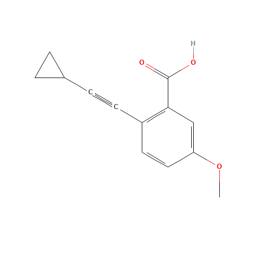 2-(2-cyclopropylethynyl)-5-methoxybenzoic acid (CAS: 862574-83-2) - Related Chemical Product