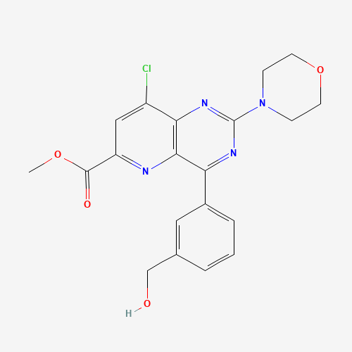 methyl 8-chloro-4-[3-(hydroxymethyl)phenyl]-2-morpholin-4-ylpyrido[3,2-d]pyrimidine-6-carboxylate (CAS: 1240123-03-8) - Related Chemical Product